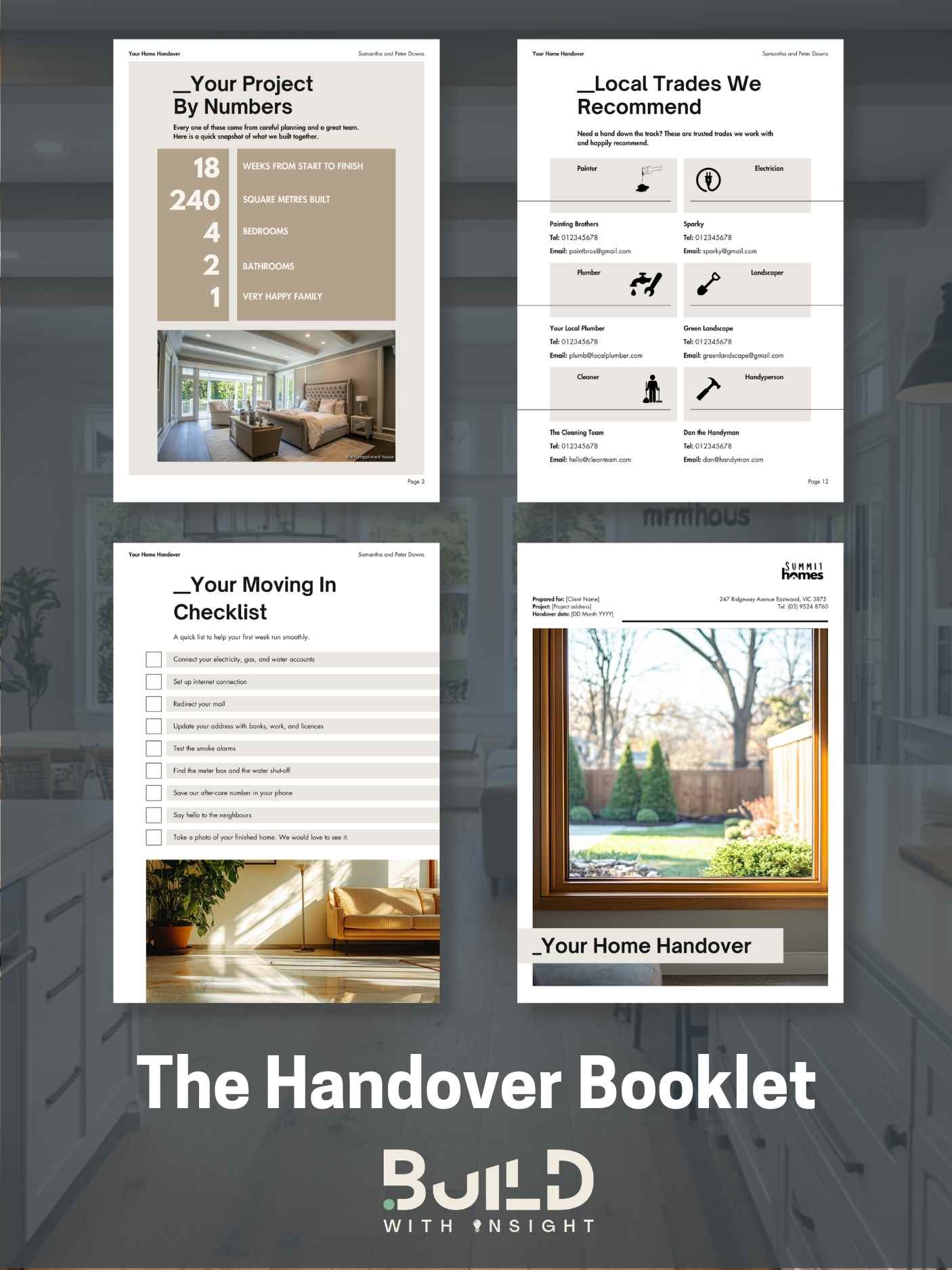 Handover Booklet