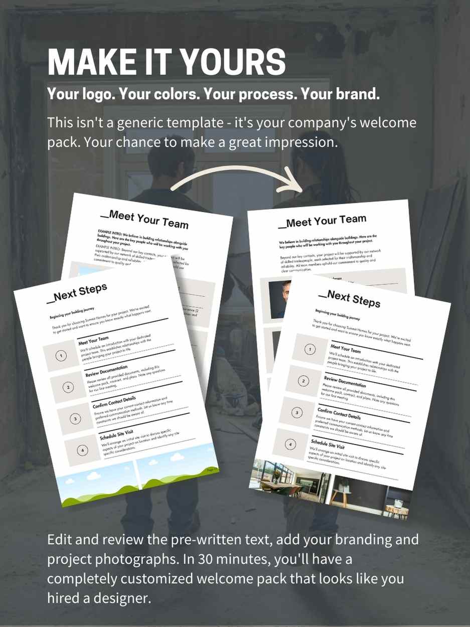 Welcome Display For Client Client Welcome Pack – BUILD WITH INSIGHT