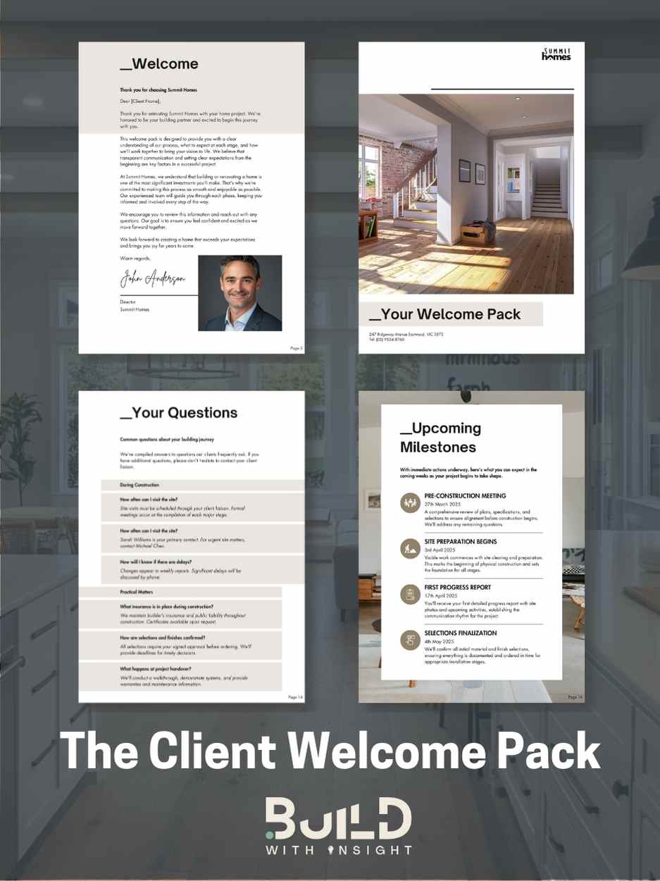 Welcomesign Client Day Client Welcome Pack – BUILD WITH INSIGHT