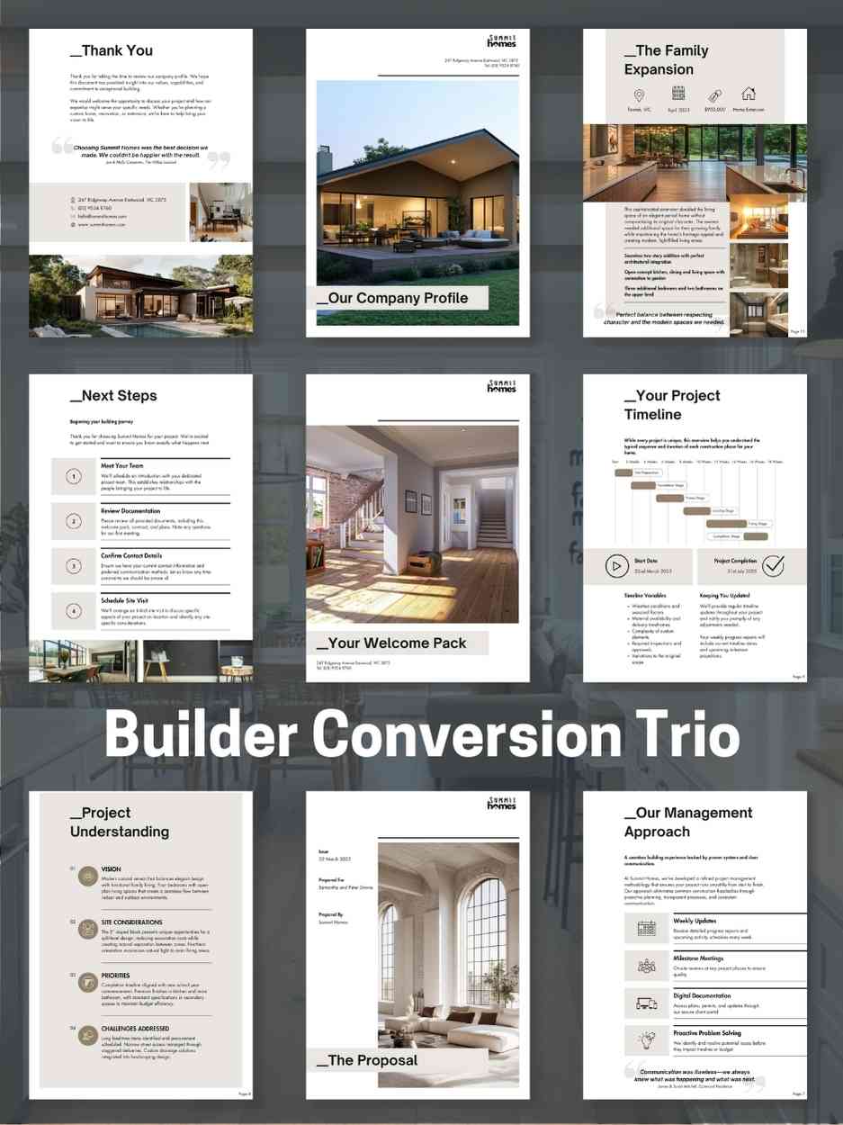 Builder Conversion Trio