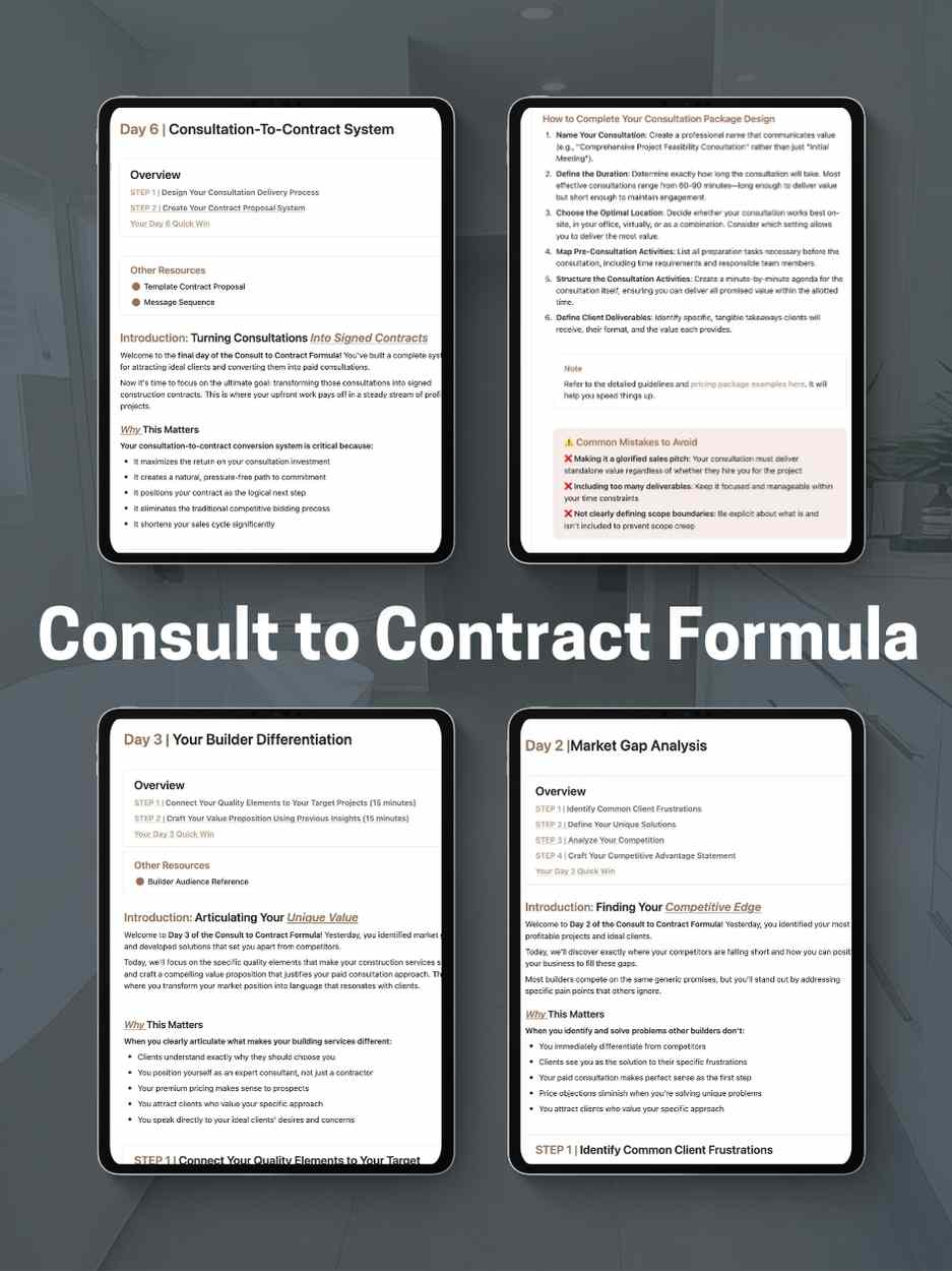 Consult to Contract