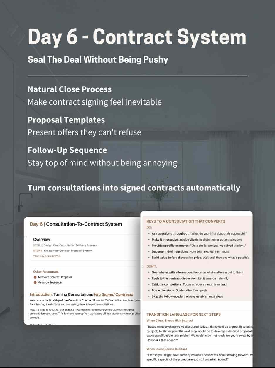 Consult to Contract