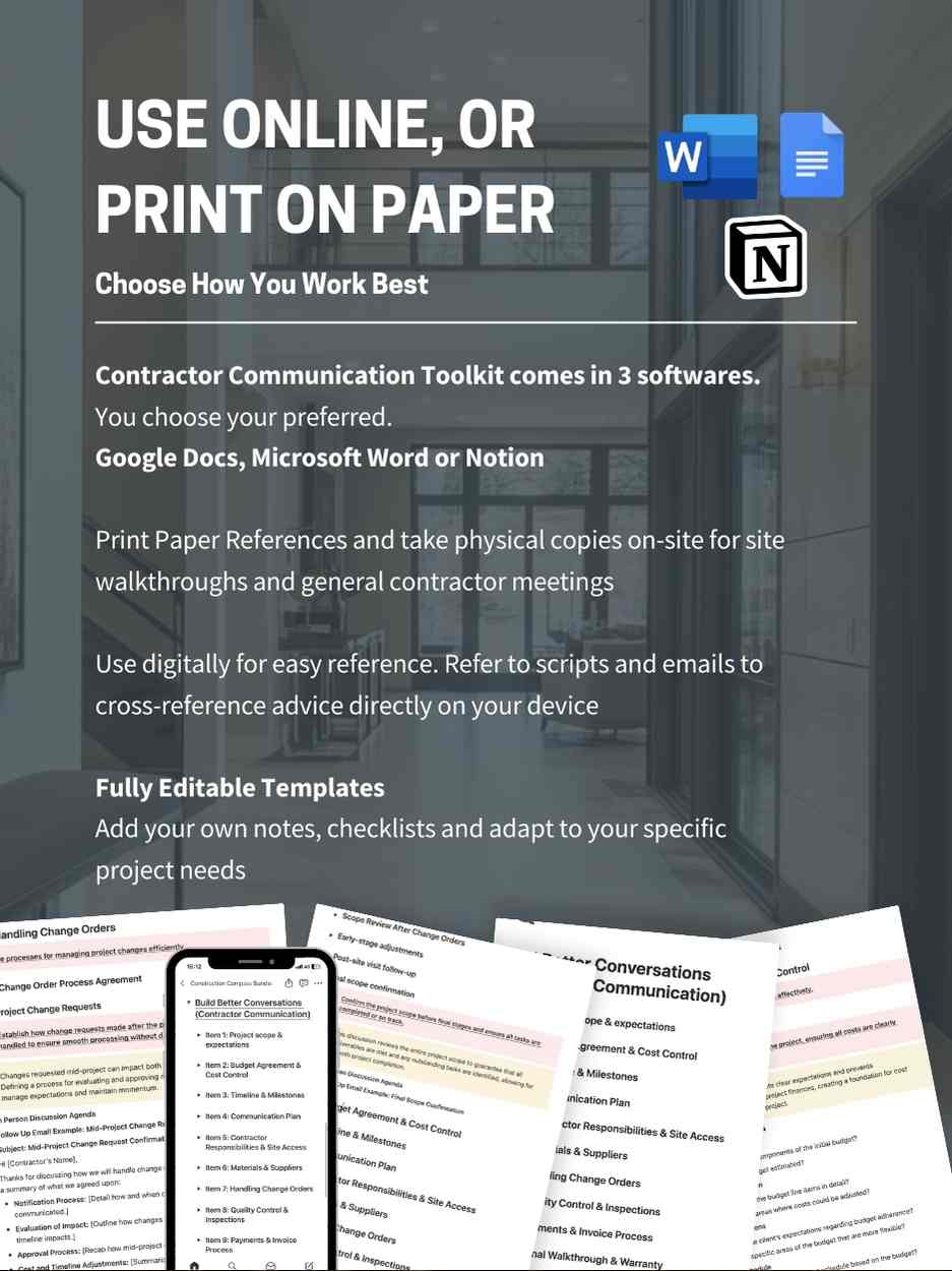 Contractor Communication Kit