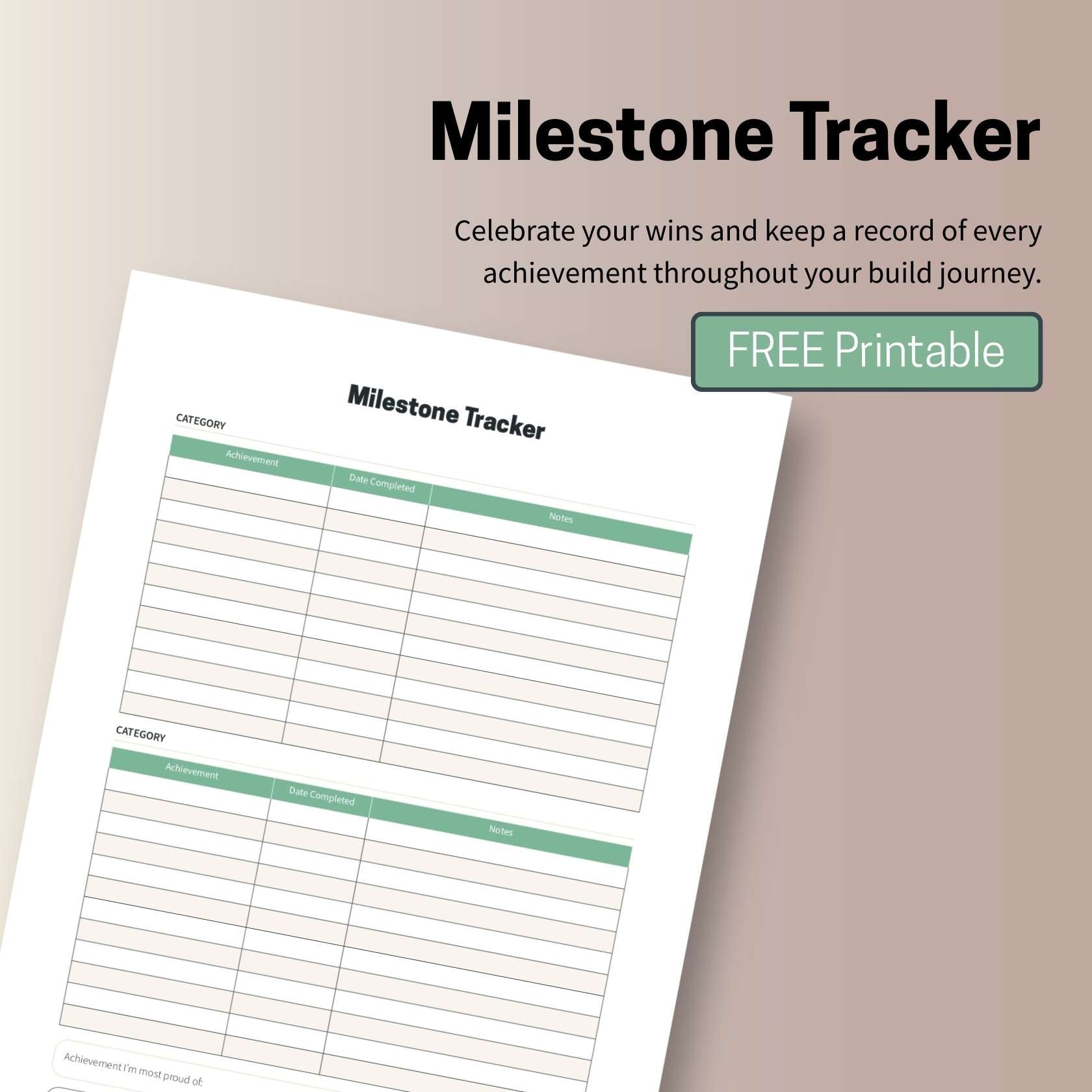 Milestone Tracker