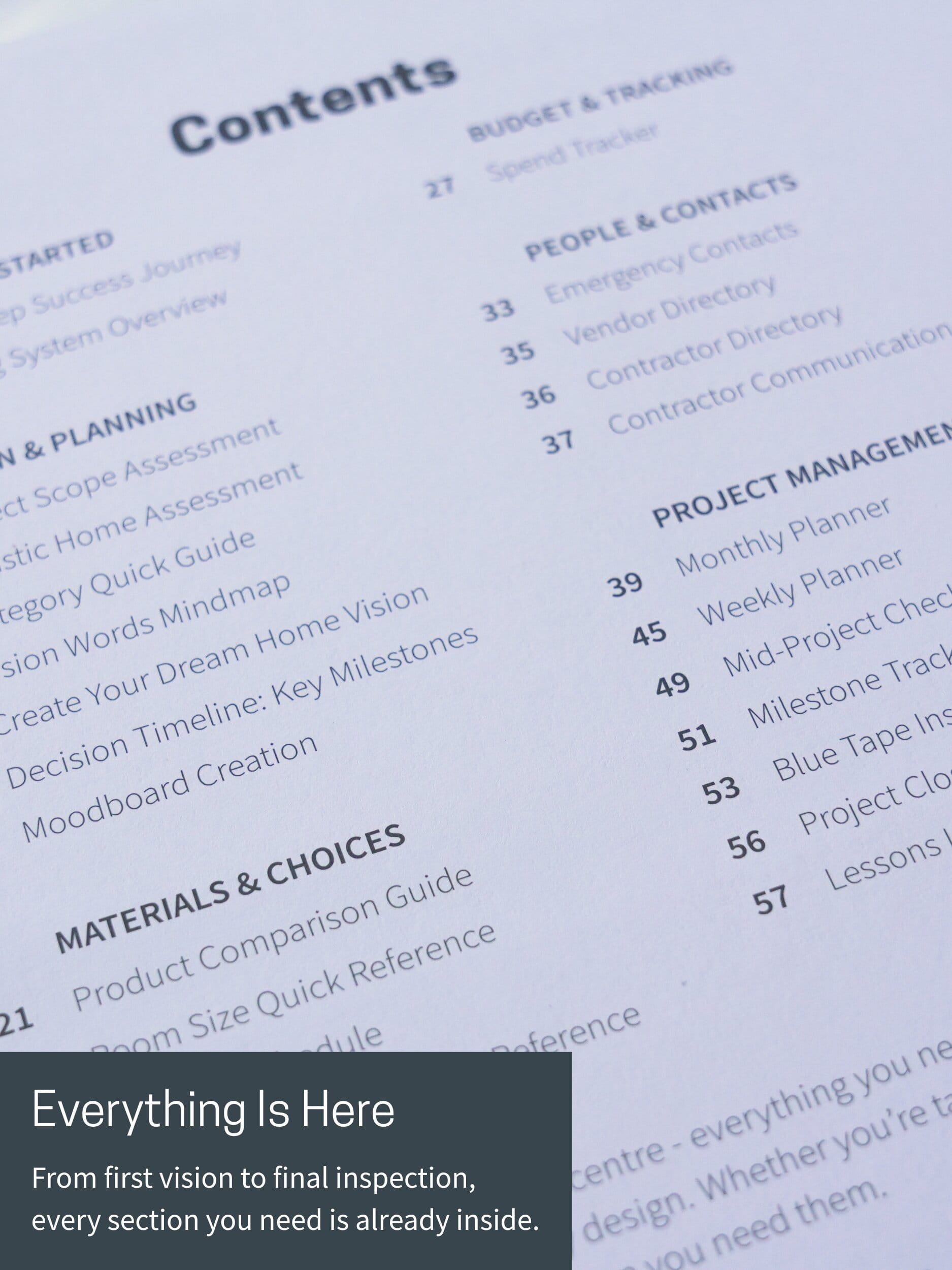 Build and Renovation Planner