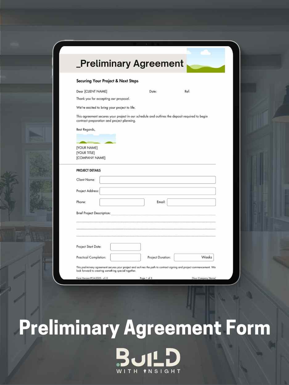Project Agreement Form