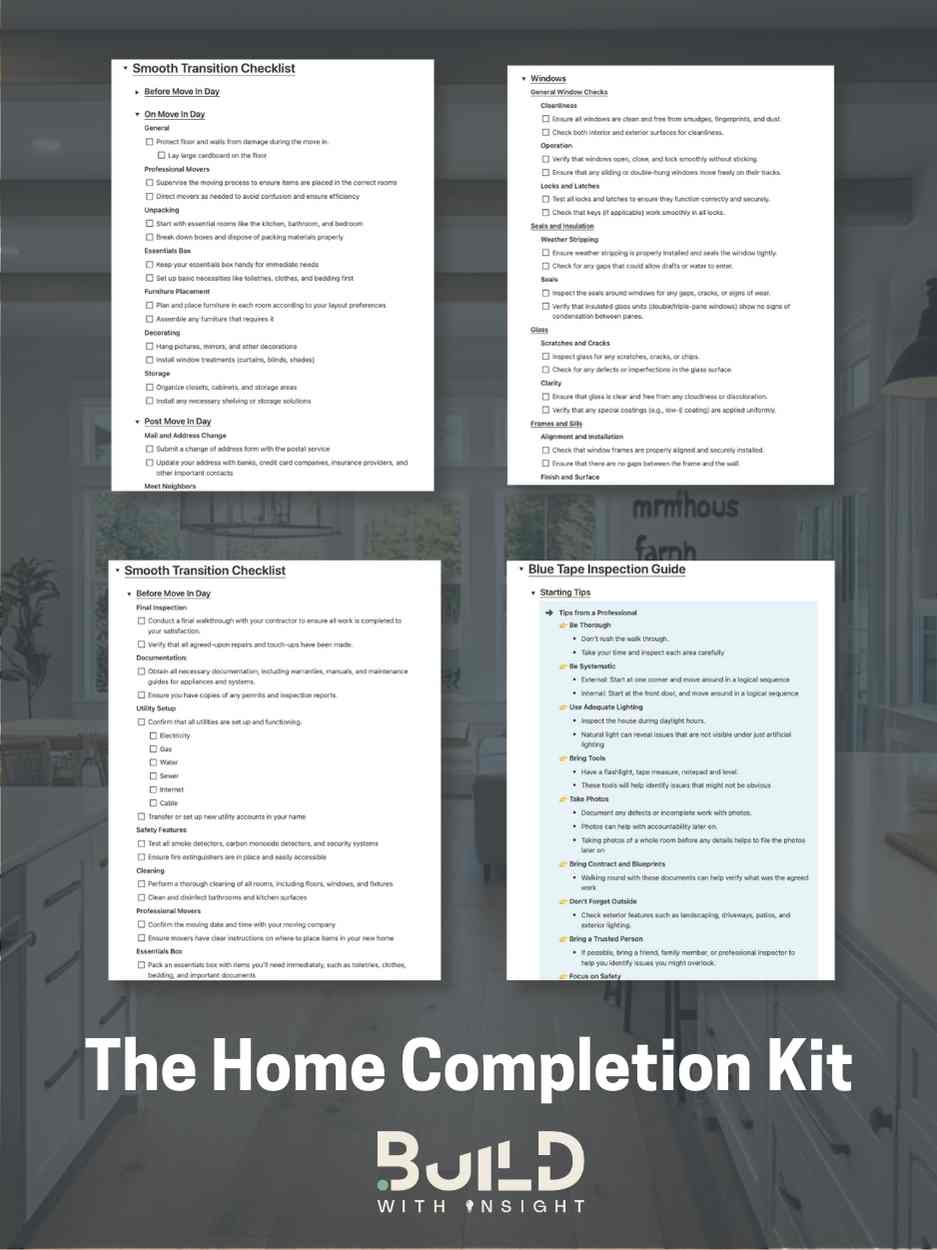 Home Completion Kit